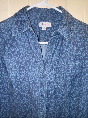 Leopard Print Button-Down Shirt